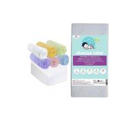 Kit pratique lit bébé - EASY DORT - Matelas bambou 40x80 + 6 draps housse coton + 2 alèses coton