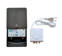 Wisi Kit préamplificateur VM7352 UHF LTE700 Faible bruit Gain 34 dB 1 entrée 2 sorties
