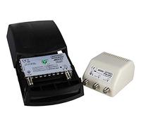 Kit Préamplificateur d’Antenne TV Professionnel Gain 38db, Filtre 5G Haute réjection, Alimentation Fournis
