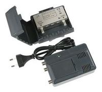 Kit Préamplificateur UHF d'antenne Réglable Etanche + Alimentation 220V Optex 010053 intérieur - 1 entrée 1 sortie, Gain 20-38dB