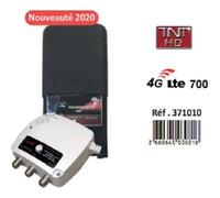 Kit préamplificateur UHF TNT - ELAP - Réglable - Gain 35 dB - 3 sorties TV - Filtre 4G LTE 700 MHz