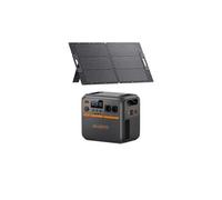 Kit BLUETTI Premium 200 V2(AC270P) Station électrique professionnelle avec Panneau Solaire 100W, 2073.6Wh, générateur solaire 4 *AC 2700W Noir