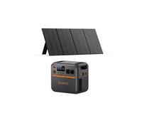 Kit BLUETTI Premium 200 V2(AC270P) Station électrique professionnelle avec Panneau Solaire 350W, 2073.6Wh, générateur solaire 4 *AC 2700W Noir G