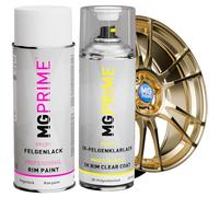 Kit Premium 2K vernis pour jantes en Or métallisé brillant peinture acrylique vernis clair pour jantes aérosol bombe de peinture automobile 400 ml