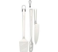 Kit premium 3 accessoires Barbecook avec spatule, pince et couteau
