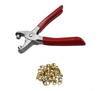 Kit Presse à Œillets Métal 4mm pour et Toile Kit Presse à Œillets | Acier inoxydable, rivets pour cuivre 4mm, mâchoires composites, alignement parfait, usage prolongé