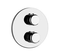 Kit prêt à lemploi Gessi Goccia pour thermostat à encastrer, cartouche de dérivation 3 voies tout ou rien, à commander séparément uniquement, avec vannes darrêt dentretien, filtre et clapet anti-retou