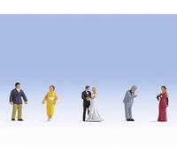 NOCH Scène Sonore « Mariage », Figurines Mobiles Avec Marche Nuptiale Et H0