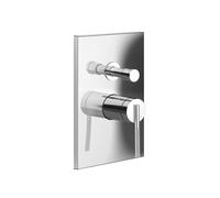 Kit prêt-à-monter Gessi Ingranaggio pour mitigeur monocommande, inverseur automatique, pour baignoire ou douche, 63577149, Couleur: Optique Finox