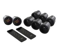 Kit prises connectées - DiO CONNECTED HOME - 8 prises nano noires On/Off - 2 télécommandes 3 canaux - DiO 1.0