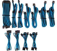 Kit Pro De Cbles Premium Psu Cables Pour Alimentation Type 4 Gen 4 Avec Gainage Multi-Brins Bleu/Noir[ZHUJ1770]