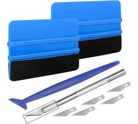 Kit Pro Pose Film Vitrage - Raclette Professionnelle + Cutter Précision - Pour Vinyle Auto[Auto5133279]
