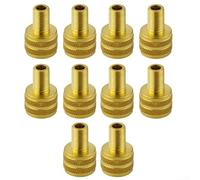 Kit professionnel de 10 adaptateurs de valve de pneu en laiton pour gonfleur de camion, compresseur d'air, outil de connexion robuste pour utilisation en atelier