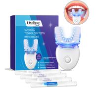 Kit professionnel de lumière LED de blanchiment des dents avec 4X Gel de blanchiment système de blanchiment accéléré outil de lumière bleue pour le sourire blanc 1 set 5pcs