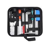 Kit professionnel de réparation de guitare - Ensemble d'outils rapides et d'entretien | Comprend un enrouleur de cordes, un extracteur de broches de pont, un nettoyeur de frettes, un coupe-corde, un