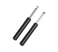 Kit professionnel de réparation de montre avec coupe-levier incurvé et cutter plat Outil en acier robuste antidérapant pour enlever la coque arrière et réparer délicatement