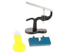Kit Professionnel D'outils de Presse de Montre avec Matrices en Plastique ABS Durables pour Enlever et Fermer Le Dos de la Montre, pour Horlogers et Réparations, 15 Pièces