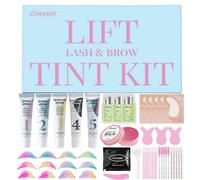 Kit professionnel LOMANSA 2-en-1 pour rehaussement et teinture des sourcils et des cils, lamination des sourcils, permanente des cils, teinture des cils, maquillage des yeux