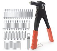 Kit professionnel pour rivets Coffret de rivets multi-modèles 505/230/120 pièces, efficace et durable! for l'installation meubles l'assemblage métaux(505pcs kit NO tools)
