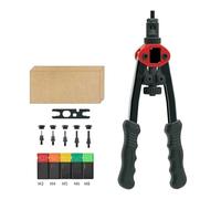 Kit professionnel pour rivets Outil de pose d'écrous à riveter mandrin, kit d'outils robustes, outil rivetage fileté, riveteuse manuelle insert M3-M8(A)