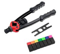 Kit professionnel pour rivets Outil de rivetage à insertion manuelle d'écrou rivet Mandrins manuels M3 M4 M5 M6 M8 M10 M12(M3-M12 SET)