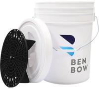 Kit professionnel : Seau de lavage avec couvercle et tamis - 20 litres blanc