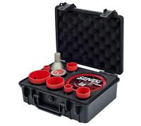 Kit professionnel SENDI Extreme Set de forets diamant et disque Ø125 mm, couronnes Ø20-68 mm, fraise 20-50 mm, disque rainuré 50 mm, coffret inclus, pour porcelaine, céramique, granit, carrelage