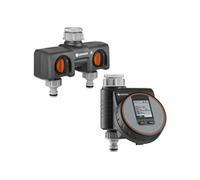 Programmateur d'arrosage Flex + Sélecteur d'arrosage 2 voies Gardena | Arrosage automatique et raccordement d'eau supplémentaire