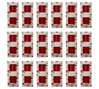 Kit promo de 18 paquets de 3 bougies parfumées (54 bougies) - Pastèque - en cire végétalienne - Pocket Season - Printemps/Été - Fabriqué en Italie - Cereria Di Giorgio