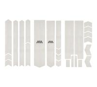 All Mountain Style – Kit protège-cadre autocollants Total Honeycomb – 25 pcs Transparent/Argent