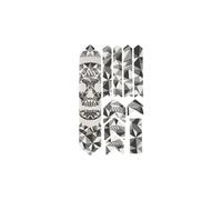 Kit protection de cadre all mountain style honeycomb xl 10 pcs skull transparent