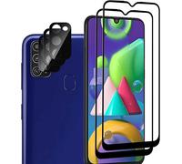 Kit Protection Écran & Caméra Verre Trempé 9H pour Samsung Galaxy M21 - 2 Écrans + 3 Objectifs Anti-Rayures Ultra Mince 0.33mm HD Noir
