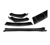 Kit Protection Pare-Chocs Avant Et Arrière pour A4 2009-2016, Becquet Menton, Jupes Latérales, Diffuseur Lèvre, ABS Becquet Latéral Voiture(Look de Carbone)