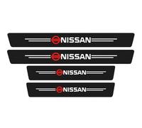 Kit Protection Seuils de Porte Nissan Qashqai - Habillage Fibre de Carbone 4PCS - Protège-Sous Anti-Rayures - Accessoire Tuning (Nissan)