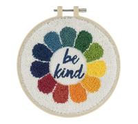 Kit Punch Needle "Be Kind" ¿ Idéal Débutants & Loisirs Créatifs ¿ Trimits