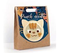 Graine créative Kit punch needle Chat 150 mm Multicolore G