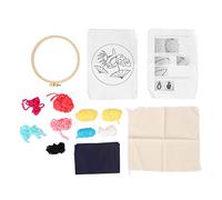 Kit Punch Needle Débutant, Tissu Coton Épais avec Motif Perroquet Coloré, 1 Set - Broderie DIY Facile, Décoration Intérieure et Cadeau Personnalisé