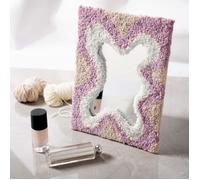 Kit Punch Needle - Miroir DIY - Activité créative - Apprentissage - Motifs originaux - Cadre sculptural