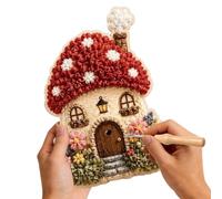 Kit Punch Needle Pour Débutants Art du Cottage Textile 3D Fait Main