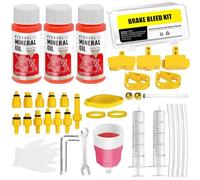 Kit Purge Frein pour Shimano, Tektro, Magura, kit de Dégonflage de Frein à Disque Hydraulique Bike Liquid Avec Liquide de Frein Minéral (180ml)