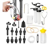 Kit Purge Frein VTT | Set Compact Purgeur Aluminium Sans Fuite | Compatible Vélo Montagne Et Piste | Entretien Performant Frein À Jante Hydraulique | Disque Hydraulique Universel, Seringue A Huile