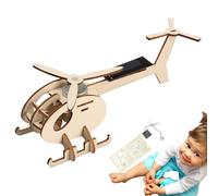 Kit Puzzle 3D Énergie Solaire - Ensemble D'avions En Hélicoptère Modèle, Artisanat Interactif | Assemblée Aérienne Inachevée Développant La Dextérité Manuelle, Capacité Pratique Créative Pour Les