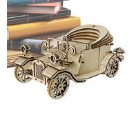 Kit Puzzle 3D Voiture en Bois | Modèle Véhicule Mécanique Casse-Tête Intelligent,Jeu Cérébral Rétro Construction Véhicule Collectionneurs Amis Famille Ados