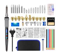 Kit pyrograveur à bois, kit de fer à souder, 60 W, température réglable 180-480 ℃, fer à souder électrique professionnel pour bois, liège gravé