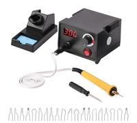 Kit Pyrograveur sur Bois Professionnel, Pyrogravure LCD,avec 20 pointes, 250-750 °C, Pour Bois, Cuir, Citrouille, Liège