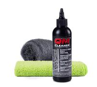 Kit QM Cleaner Puli-Oxi | Vernis à métaux, antirouille et nettoyant pour chrome - Comprend également 000 laine d'acier + chiffon en microfibre.