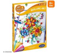 Kit quilling fleurs - SENTOSPHERE - Coffret créatif - Art du quilling - Créations florales - Enroulage de papier