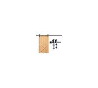 VEVOR Kit quincaillerie rail porte coulissante simple de grange 244 cm Cintre I