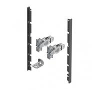 Hettich Kit de raccord pour façade de tiroir à l'anglaise AvanTech YOU H187 mm Anthracite