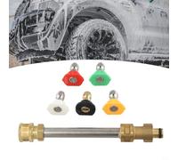 Kit Raccord Laiton 1/4 Pouce 5 Embouts Rapides | 5 buses incluses, connexion rapide 1/4", idéal pour voiture et jardin, débit contrôlé, montage facile